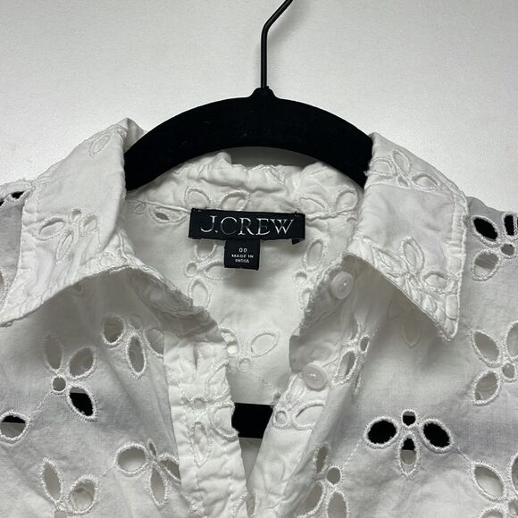 J. Crew Spring garden top in eyelet* - Picture 3 of 5